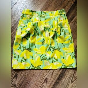 J.Crew Factory Skirt 00 yellow and green